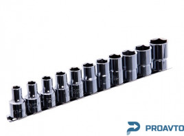 Набор головок 1/2" 11ед. 8~15,17,19,22мм (на планке) TOPTUL GAAQ1601U