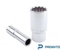 Головка торцевая длинная 1/2" 16мм 12-гр BAEF1616 TOPTUL