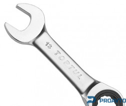 Ключ комб. с трещоткой укороченный 17мм AOAB1717 TOPTUL