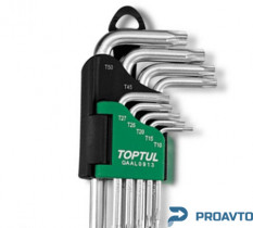 Набор Г-обр. ключей TORX T10-T50 9ед. TOPTUL GAAL0913