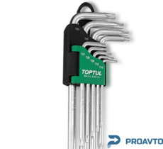 Набор Г-обр. ключей TORX T10-T50 9ед. длинных TOPTUL GAAL0914