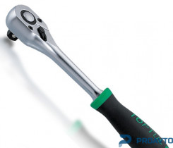 Трещотка 1/4" 36 зубцов (резиновая ручка) TOPTUL CJBG0815