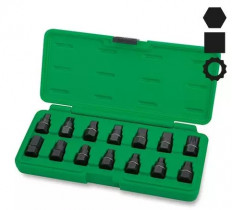 Haбop гoлoвoк для мacлocливныx пpoбoк 14eд. JGAI140З TOPTUL