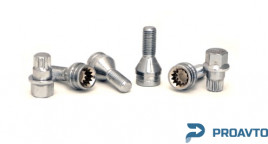 Болт секретный S&R М14*1.5x26 (4+2) PLASTIC PACK BLACK, 2682