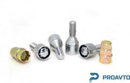 Болт секретный S&R М12*1.25x27 (4+2) PLASTIC PACK, 2403