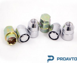 Гайка секретная S&R М12*1.5x32 (4+2 KEY), 2219