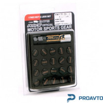 Набор гаек Rays BLACK, М12*1.5х32, 17, (16+4+2), 2263