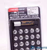Набор гаек Rays CHROME, М12*1.5х32, 17, (16+4+2), 2260