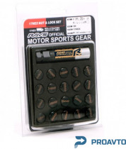 Набор гаек Rays BLACK, М12*1.25х32, 17, (16+4+2), 2267