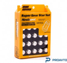 Набор гаек Мax Guard хром, серебряный колпачок М12*1.5х34, 19/21, (16+4+2), 2272