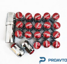 Набор гаек Мax Guard хром, красный колпачок М12*1.5x34, ODO=20, (20+1), 2240