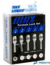 Набор болтов Мax Guard Болт хром, хромированный колпачок М12*1.5x40 17/19, 2320