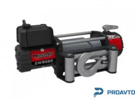 Лебедка T-MAX EW- 9500 12V/4,305т MUSCLELIFT с синтетическим тросом 9,1мм х 30м