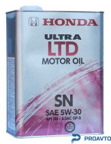 Масло моторное синтетическое Honda Ultra LTD 5W-30, 4л, 0821899974
