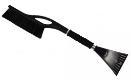 Щетка со скребком 60 см "HANDLE BRUSH&ICE" черная, 32302Black-IS