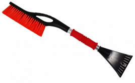 Щетка со скребком 60 см "HANDLE BRUSH&ICE" красная, 32302Red-IS