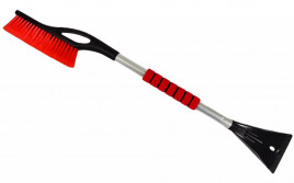 Щетка со скребком 75см "ICE-75" красная, 32327Red-IS