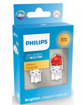 LED лампа Philips LED Amber Ultinon Pro6000 12В W21/5W 11066AU60X2 (2 шт.)