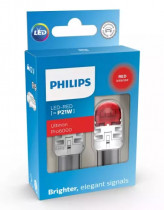 LED лампа Philips LED Red Ultinon Pro6000 12В P21W 11498RU60X2 (2 шт.)