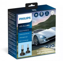 LED лампа Philips Ultinon Pro9100 +350% H3 12/24V 11336U91X2 (2шт.)