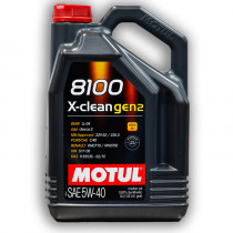 Масло моторное синтетическое Motul 8100 X-clean Gen-2 5W-40 5л. 109762
