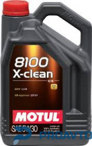 Масло моторное синтетическое Motul 8100 X-clean 5W-30, 5л