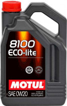 Масло моторное синтетичесское Motul 8100 Eco-lite 0W-20 5л 108536