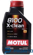 Масло моторное синтетическое Motul 8100 X-clean 5W-30, 1л