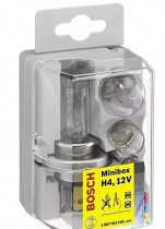 Набор автоламп с предохранителями Bosch H4 Minibox 12V 1987301101