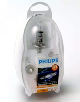 Набор автоламп с предохранителями Philips комплект Easy KIT H1 12V 55472EKKM (5 шт.)