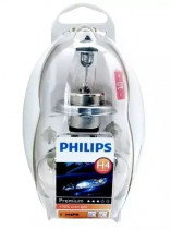 Набор автоламп с предохранителями Philips комплект Easy KIT H4 12V 55473EKKM (5 шт.)