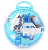 Набор автоламп с предохранителями Philips комплект H7 PS 55719EBKM (5 шт.)