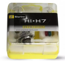 Набор автоламп с предохранителями Starline H1+H7 12V 99.99.912