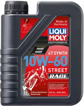 Моторное масло LIQUI MOLY Motorbike 4T Synth Street Race 10W-60 1л 1525