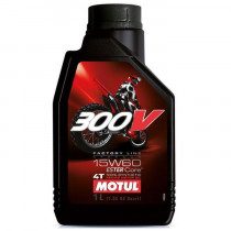 Масло моторное синтетическое Motul 300V Factory Line Off Road 4T SAE 15W-60 1л. 104137