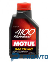 Масло моторное полусинтетическое Motul 4100 MULTIDIESEL 10W-40, 1л