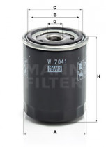 Масляный фильтр MANN-FILTER W 7041