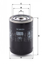 Масляный фильтр MANN-FILTER W 940/24