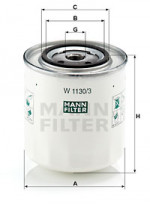 Масляный фильтр MANN-FILTER W 1130/3