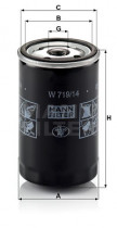 Масляный фильтр MANN-FILTER W 719/14