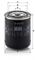 Масляный фильтр MANN-FILTER W 930/12