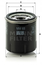 Масляный фильтр MANN-FILTER MW 68