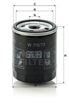 Масляный фильтр MANN-FILTER W 712/73