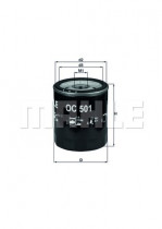 Масляный фильтр MAHLE OC 501