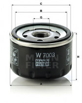 Масляный фильтр MANN-FILTER W 7003