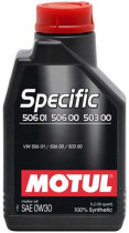 Масло моторное синтетическое Motul Specific VW 506.01-506.00-503.00 0W-30 1л. 106429