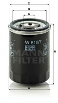 Масляный фильтр MANN-FILTER W 610/7