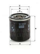 Масляный фильтр MANN-FILTER W 6021