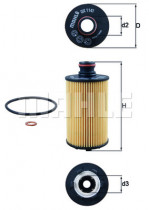 Масляный фильтр MAHLE OX 1141D