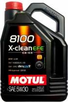 Масло моторное синтетическое Motul 8100 X-clean EFE 5W-30 5л. 814051